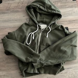 Crop Zip Hoodie